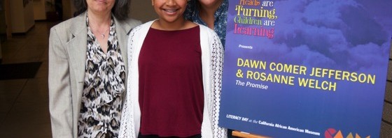 Photos: Dr. Rosanne Welch and Dawn Comer Jefferson at Heads Are Turning, Children Are Learning – California African-American Museum Celebrates Children’s Literacy