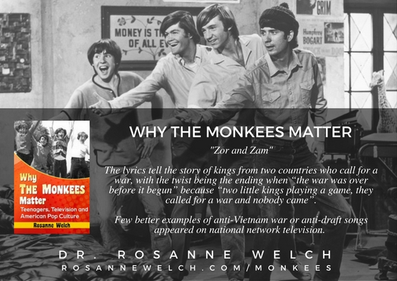 Quotes from “Why The Monkees Matter” by Dr. Rosanne Welch –  21 in a series