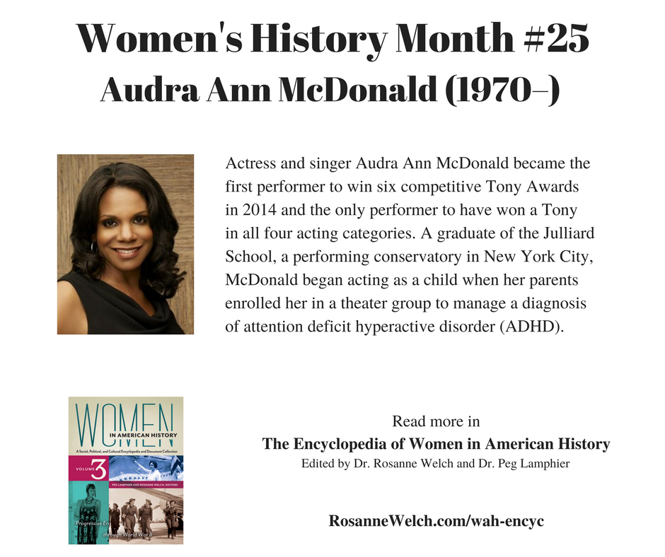 Women’s History Month – 25 in a series – Audra Ann McDonald