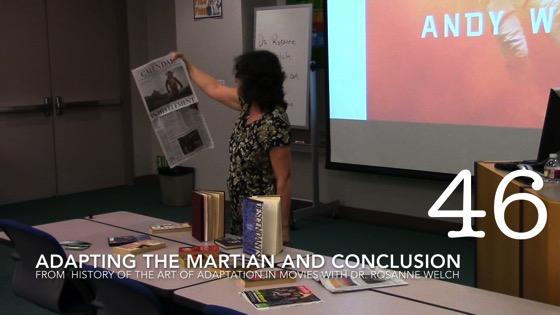 Adapting The Martian and Conclusion from A History of the Art of Adaptation [Video] (2:06)