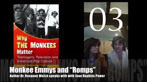 03 – Monkee Emmys and “Romps”: “Why The Monkees Matter” Interview with Jean Hopkins Power [Video] (0:55)