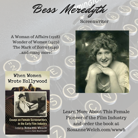 When Women Wrote Hollywood - 8 in a series - Bess  Meredyth