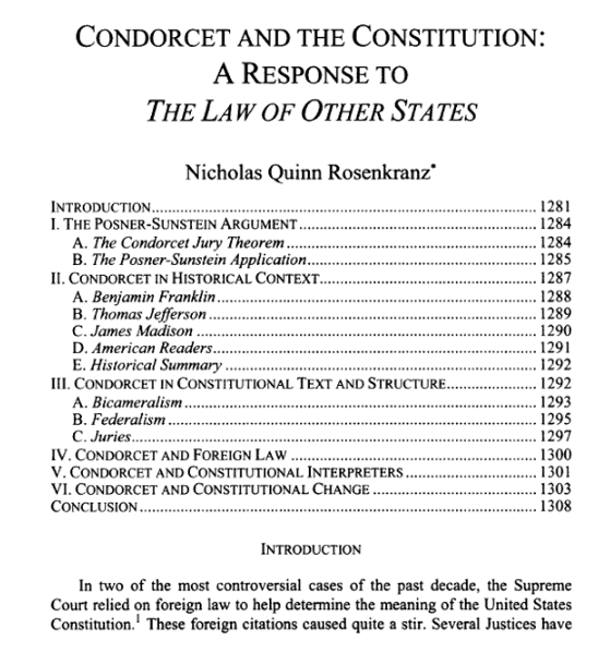 More on Mazzei: Condorcet and the Constitution: A Response to 