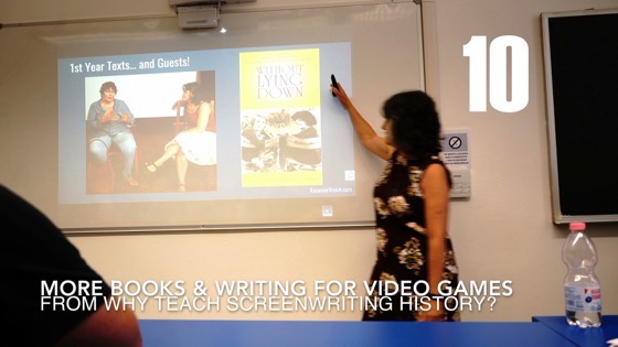 10 More Textbooks and Writing For Video Games from Why I Created a History of Screenwriting Course [Video] (46 seconds)q