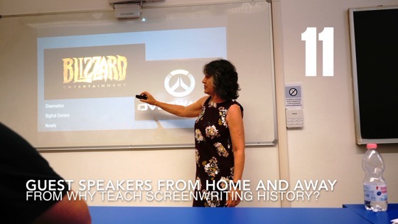 11 Guest Speakers Home & Away from Why (and How) I Created a History of Screenwriting Course [Video] (51 seconds)