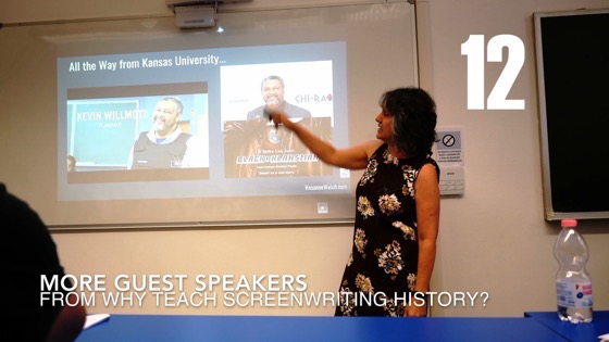 12 More Guest Speakers from Why (and How) I Created a History of Screenwriting Course [Video] (58 seconds)