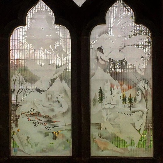 Narnia Themed Windows at Holy Trinity Church in Headington via Instagram