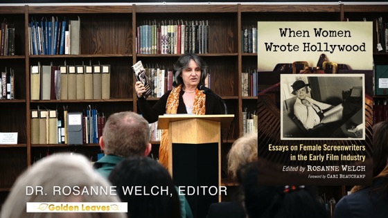 Dr. Rosanne Welch Speaks at the Golden Leaves Presentation, Cal Poly Pomona University Library 