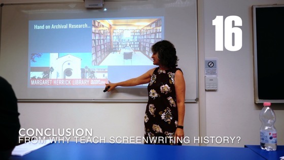 16 Conclusion from Why (and How) I Created a History of Screenwriting Course [Video] (2 minutes)