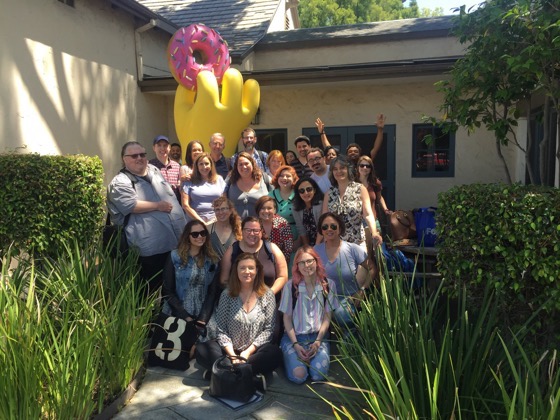  Stephens College MFA in TV and Screenwriting visit producer/writer Rob LaZebnik and The Simpsons writer's room