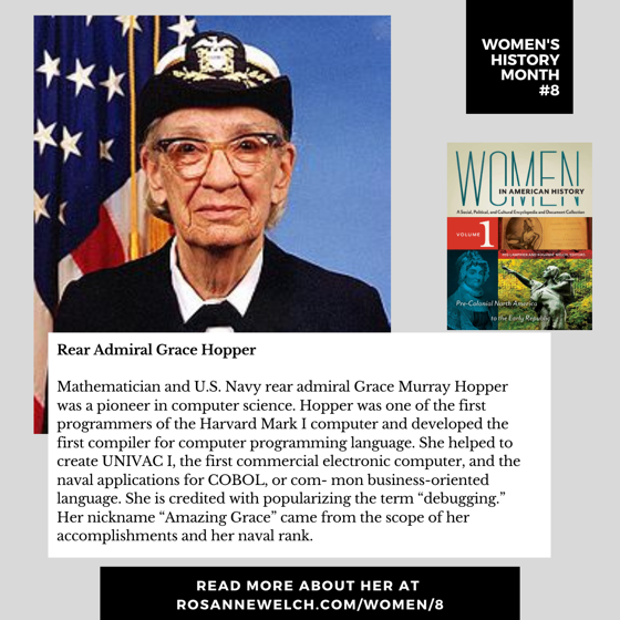 Women’s History Month 8: Rear Admiral Grace Hopper