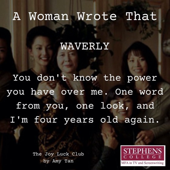 A Woman Wrote That – 6 in a series – The Joy Luck Club by Amy Tan