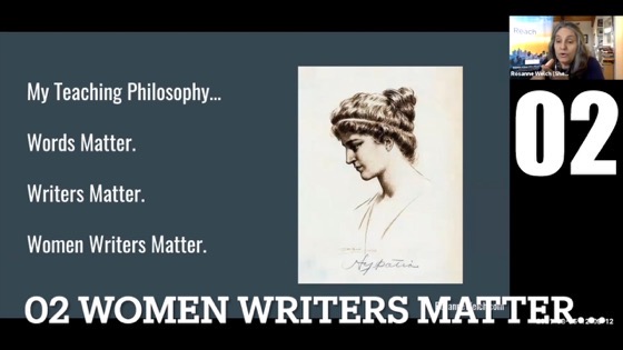 02 Women Writers Matter from “Female Creatives & A Star Is Born” with Dr. Rosanne Welch [Video]