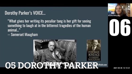 06 Dorothy Parker from “Female Creatives & A Star Is Born” [Video]