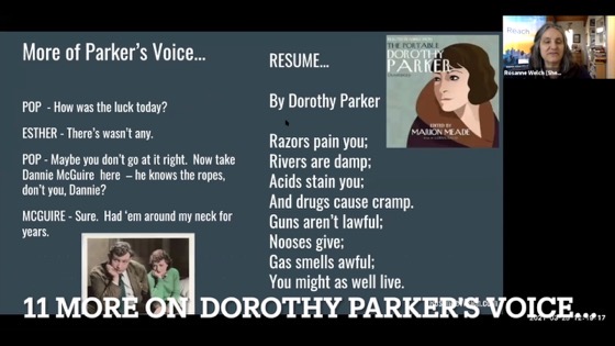 11 More on Dorothy Parker's Voice from 