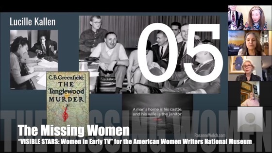 05 The Missing Women From Women in Early TV for the American Women Writers National Museum [Video]