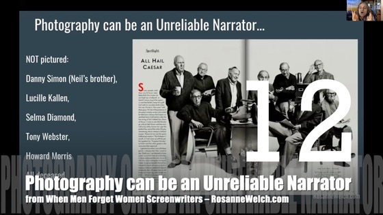 12 Photography can be an Unreliable Narrator  from When Men Forget Women: The Many Ways Male Screenwriters Fail to Mention their Female Colleagues [Video]