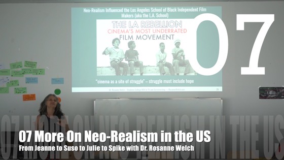 07 More On Neo-realism in the US From Jeanne to Suso to Julie to Spike: How Jeanne Macpherson’s Manual on Screenwriting Influenced Italian Realism which Influenced Black Independent Film in the U.S. [Video]